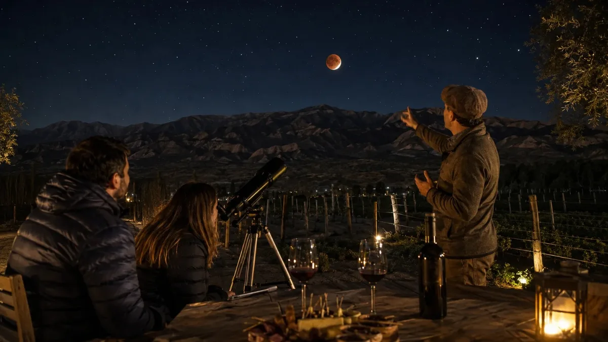 Pedernal sumará vinos, gastronomía y observación de un eclipse lunar