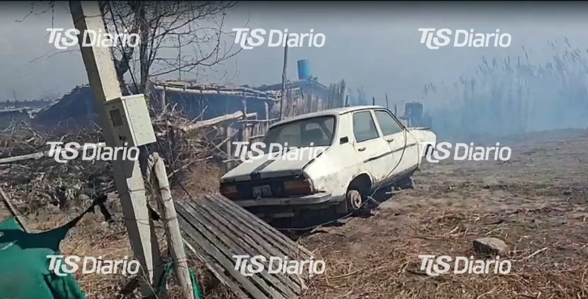 Imagen de la zona afectada en Pocito