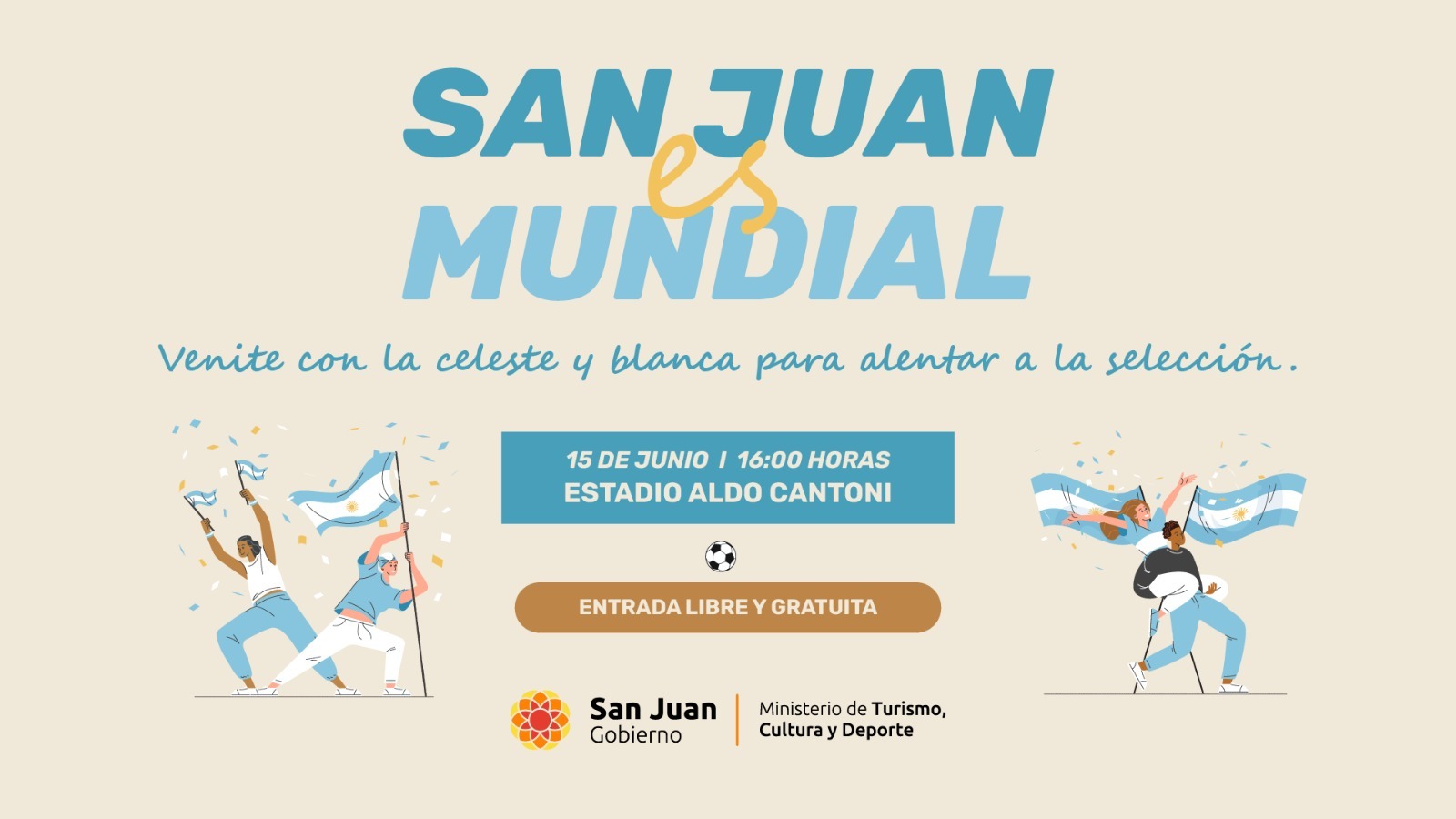 La Secretaría de Deporte organiza la jornada 'San Juan es Mundial' en el estadio Aldo Cantoni
