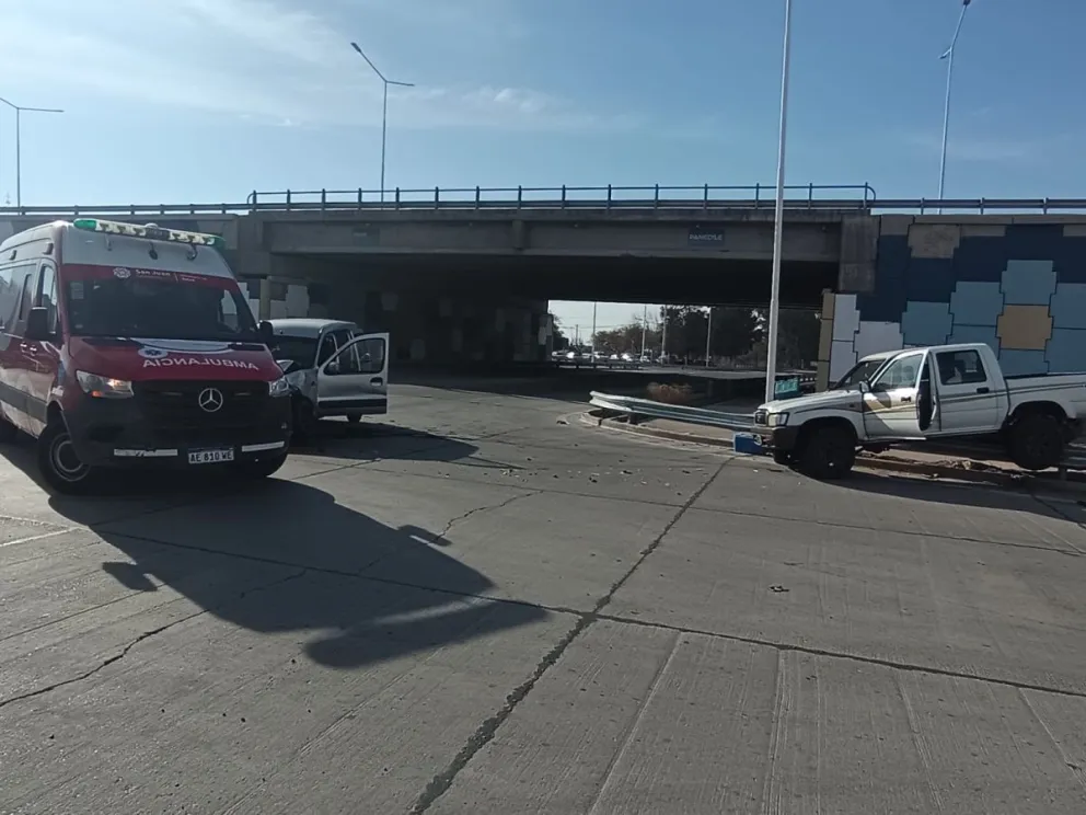 Un choque en Ruta 40 dejó dos heridos en Pocito