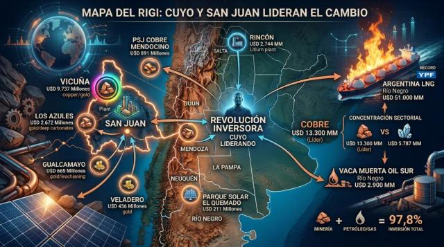 San Juan y Cuyo se consolidan como eje de las inversiones mineras del RIGI