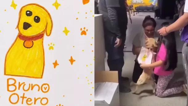 Una nena dibujó a su perro para encontrarlo tras el terremoto en Colombia