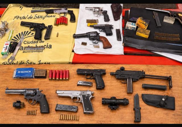 En ocho meses, la Policía secuestró 87 armas de fuego y abril fue el mes de mayor actividad