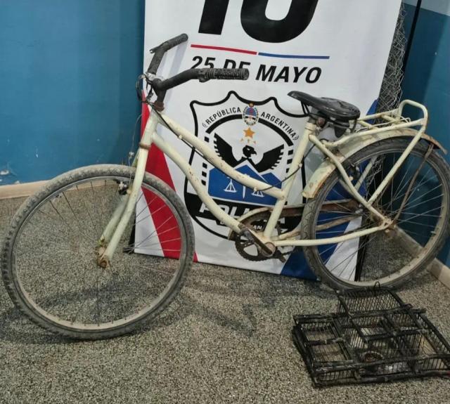 Recuperaron una bicicleta y un trampero tras un robo en 25 de Mayo