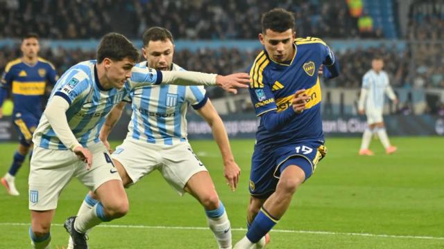 Boca y Racing empataron 1-1 y siguen fuera de los puestos de clasificación