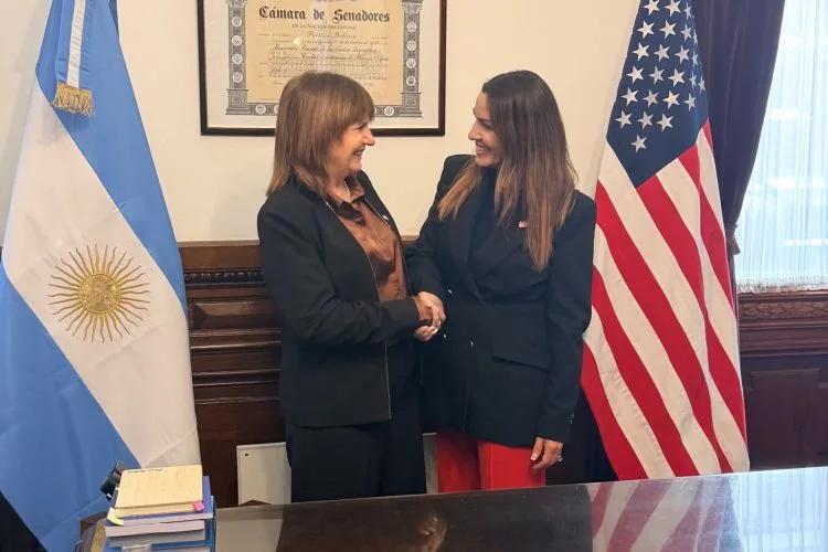 Bullrich recibió a la anti-drogas de Trump mientras el Senado busca destrabar la agenda