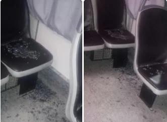 Una piedra rompió un colectivo y lastimó a un pasajero en Casuarinas