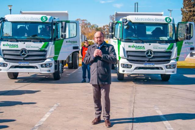 Rivadavia sumó dos camiones y amplía su parque automotor para reforzar servicios