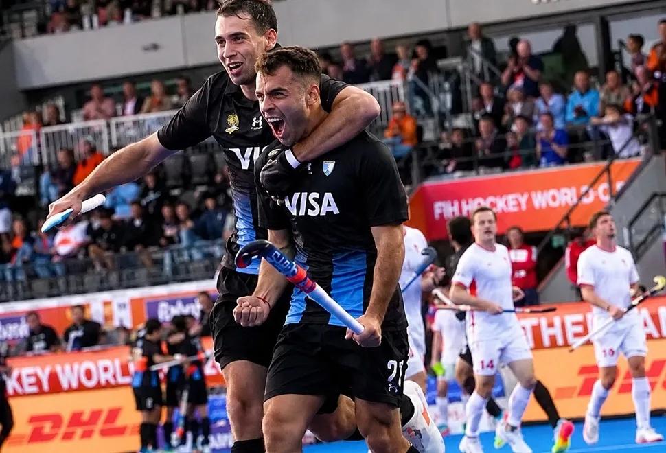 Los Leones le ganaron 3-1 a Inglaterra y quedaron a un paso de las semifinales del Mundial