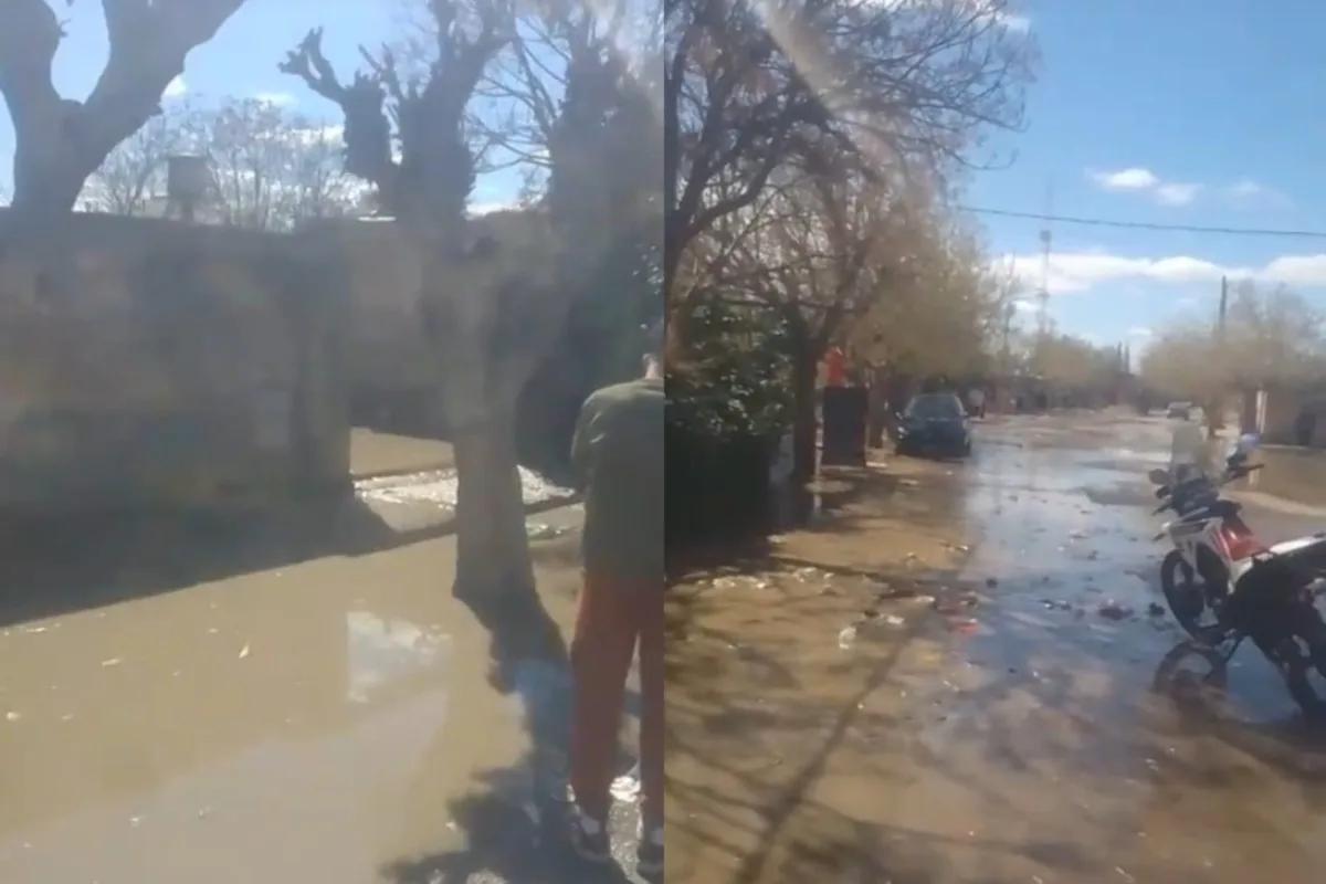 Nuevo desborde de un canal de riego complica a vecinos de Chimbas