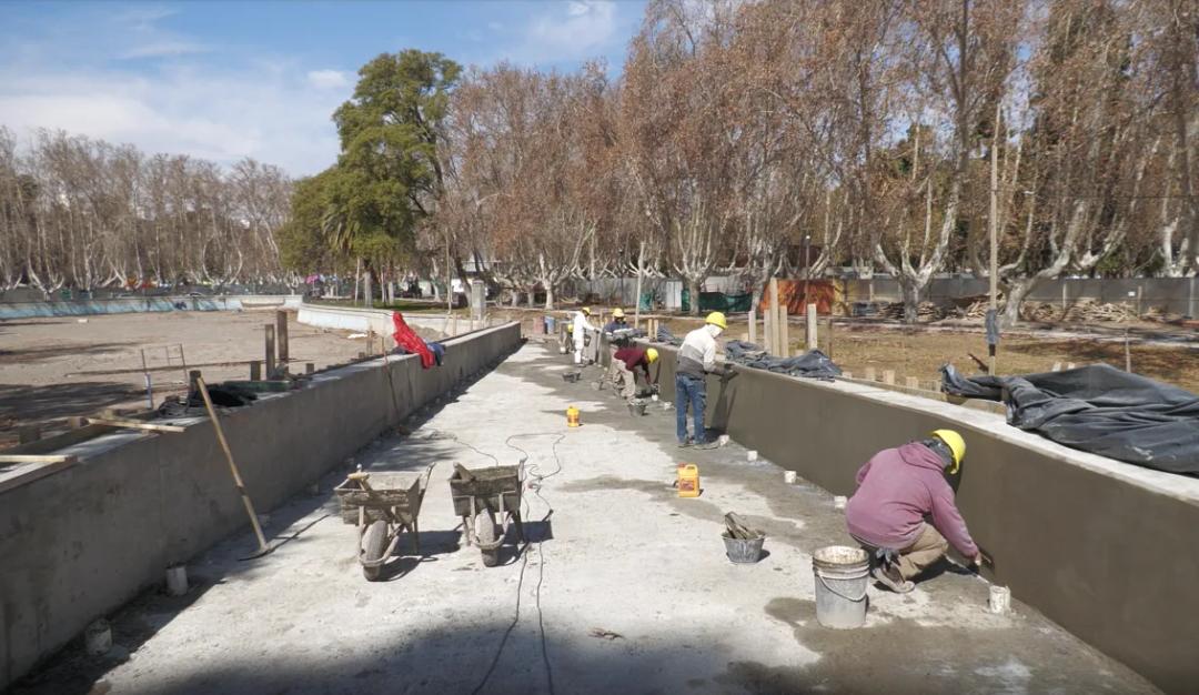 Avanzan las obras en el Parque de Mayo y prevén una fecha para inaugurarlo