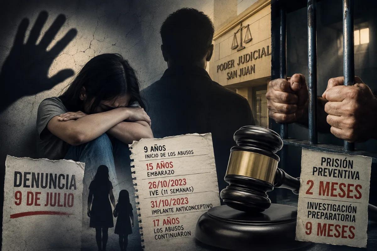 Quedó preso por una denuncia de abuso contra su hijastra en San Juan