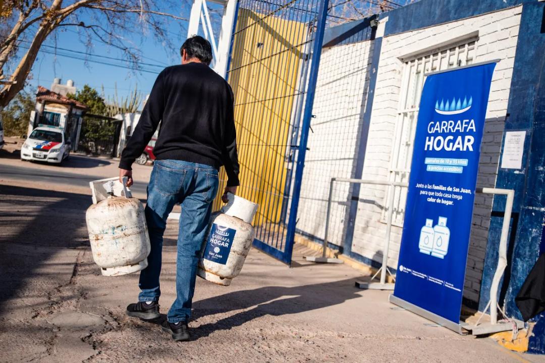 Garrafa Hogar suma operativos en seis departamentos sanjuaninos