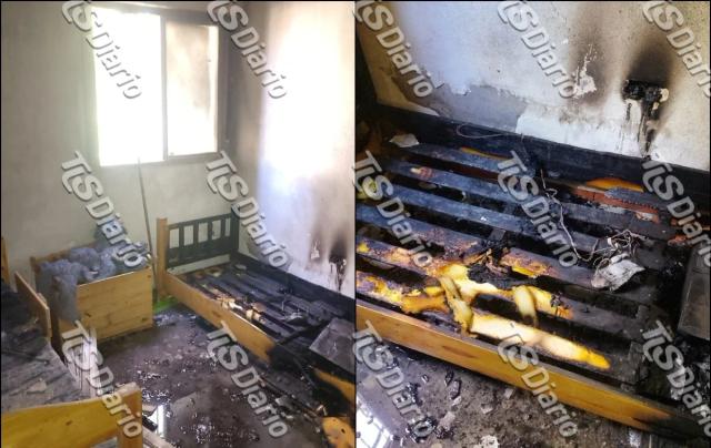 Una plancha habría originado un incendio que destruyó una vivienda