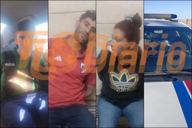 Un arrebato derivó en una escalada de violencia y dejó tres detenidos, un móvil dañado y un menor involucrado