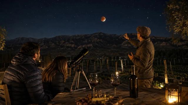 Pedernal sumará vinos, gastronomía y observación de un eclipse lunar