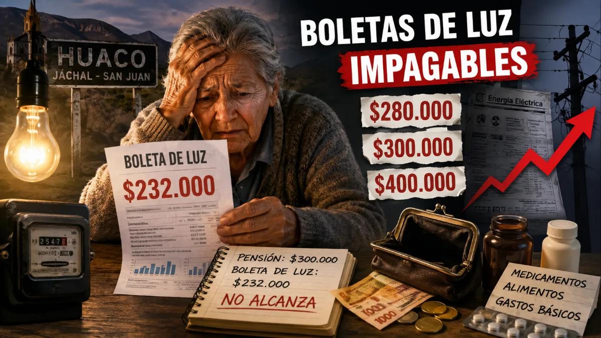 En Huaco crece la bronca por las boletas de luz que llegaron con montos impagables
