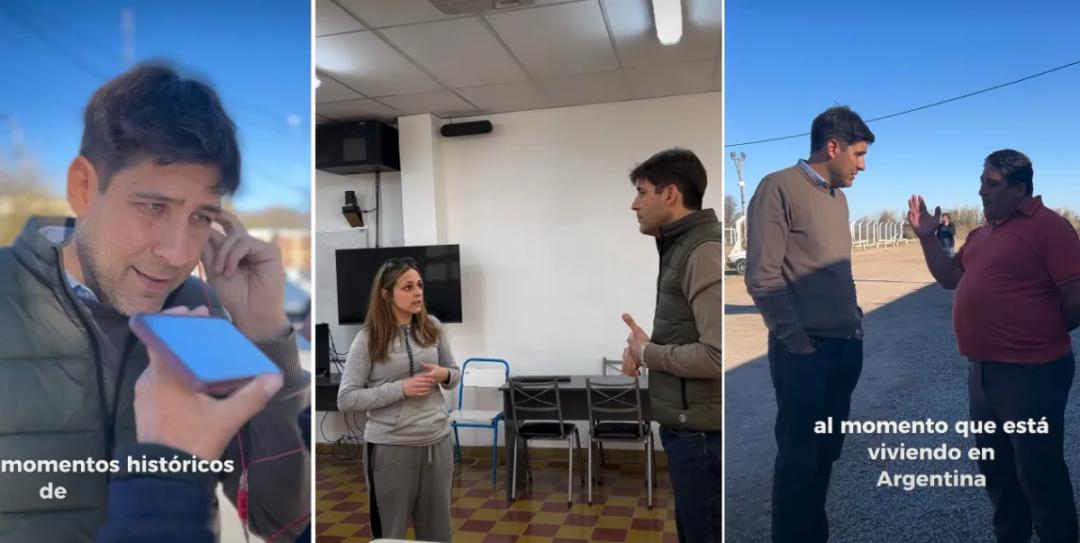 “Gracias Jáchal por recibirnos”: la recorrida de Facundo Perrone por el departamento