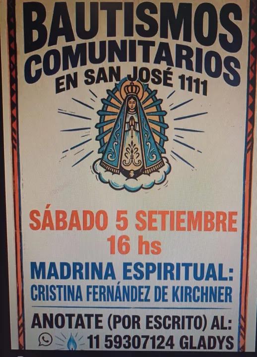 La Iglesia marcó límites y rechazó los bautismos frente a la casa de Cristina Kirchner