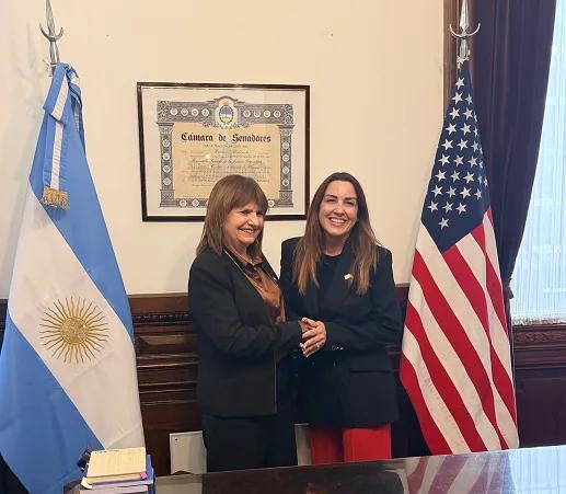 Bullrich recibió a la funcionaria antidrogas de Trump en el Senado