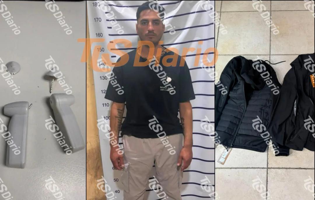 Detuvieron a un hombre por tentativa de robo de ropa en el centro