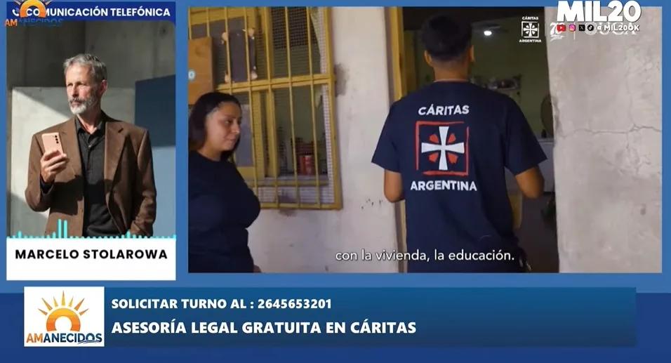 Cáritas da asesoría legal gratis en San Juan: qué casos atiende y cómo pedir turno