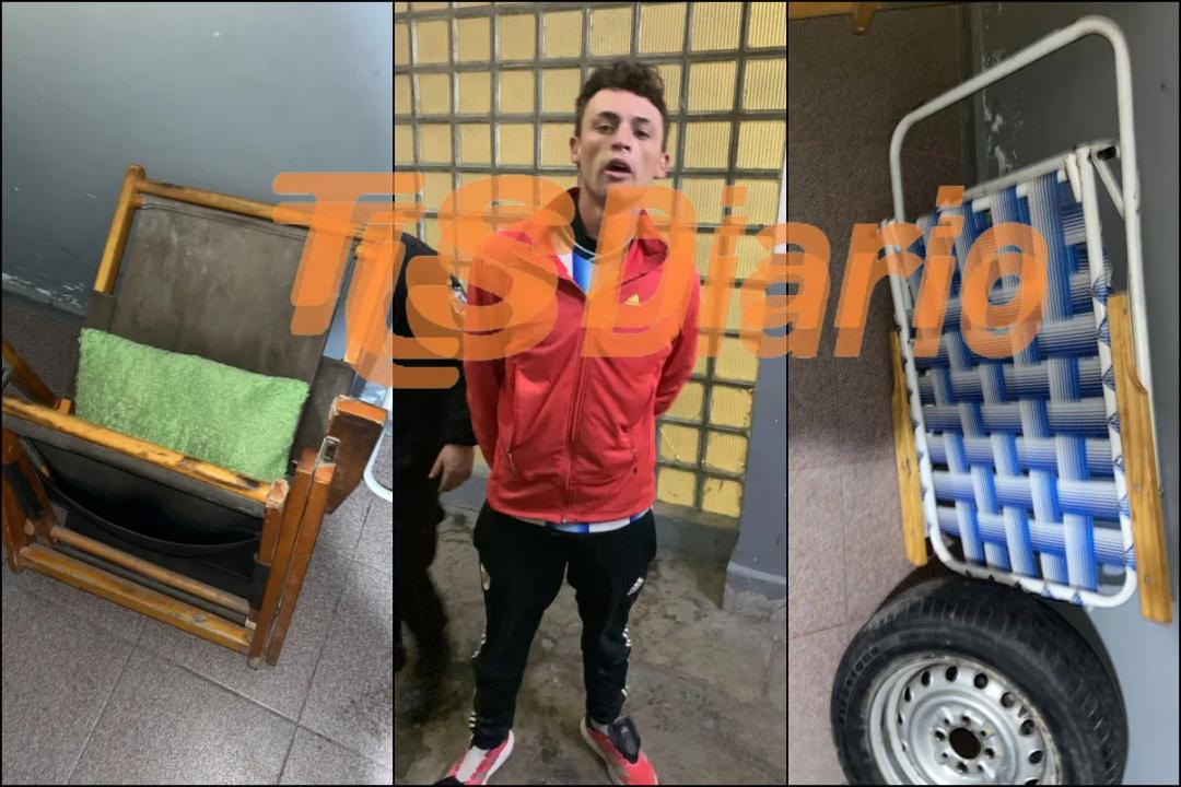 Robaron elementos de un auto, huyeron por los fondos de las casas y fueron hallados escondidos en un dormitorio