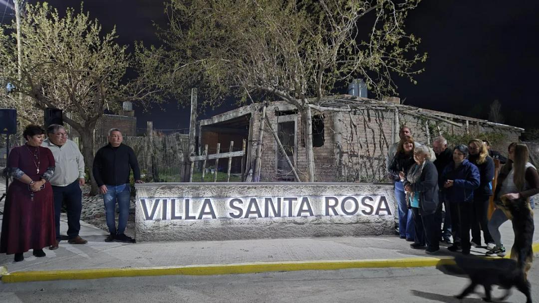 Ullum habilitó mejoras urbanas en Villa Santa Rosa