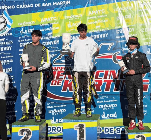 Reinoso sumó otro podio en San Martín y se mantuvo entre los destacados del campeonato