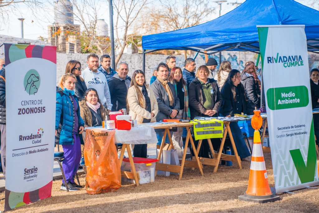 Rivadavia llevó servicios, obras y atención directa a cuatro barrios