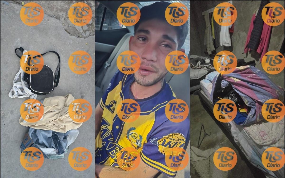 Se escondió en una casa de Pocito, quedó semidesnudo y terminó preso tras una persecución