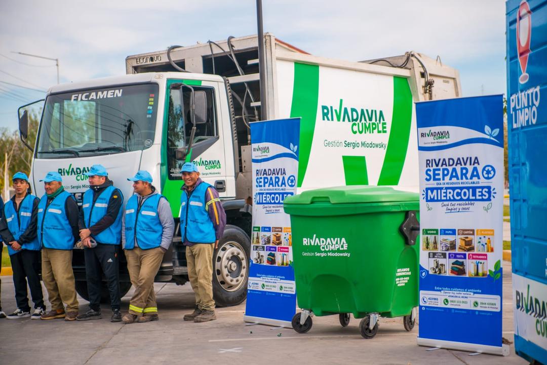 Rivadavia Separa: en poco más de un mes ya recuperó 47 mil kilos de residuos.