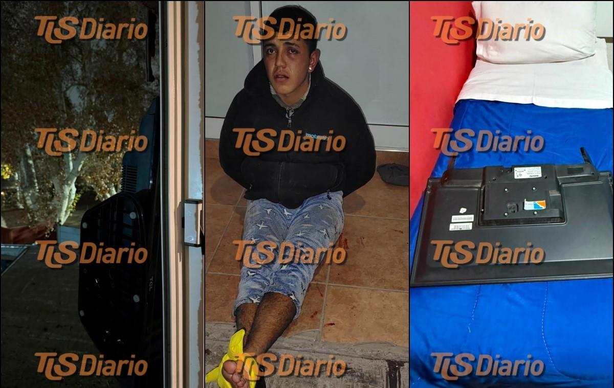 Entraron a robar en un hotel, se armó una pelea feroz y uno de los ladrones terminó herido de bala