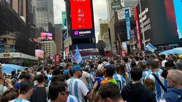 Nueva York se prepara para una cita gigante de hinchas argentinos en Times Square
