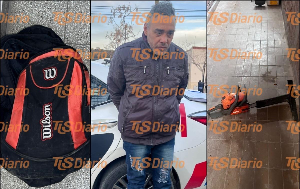 Lo sorprendieron dentro de una casa y los obreros lo frenaron antes de la fuga