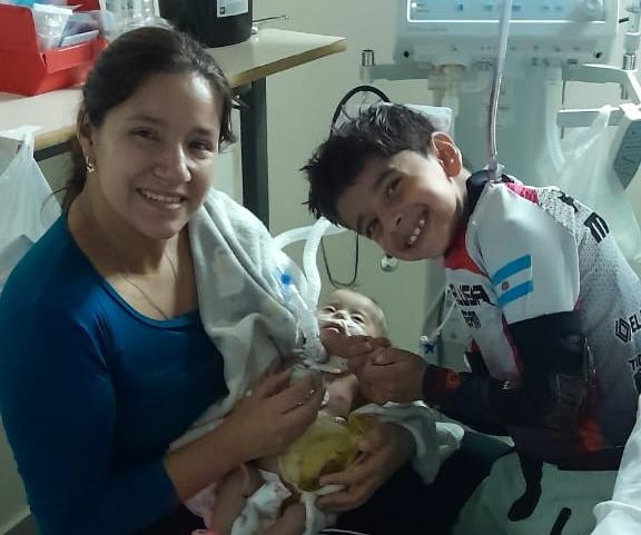 Piden colaboración para trasladar a Emilia, una bebé sanjuanina que necesita atención en Buenos Aires