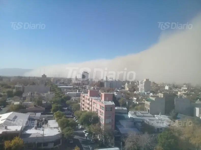 Después del Zonda, ya tiene hora el golpe de viento Sur en San Juan