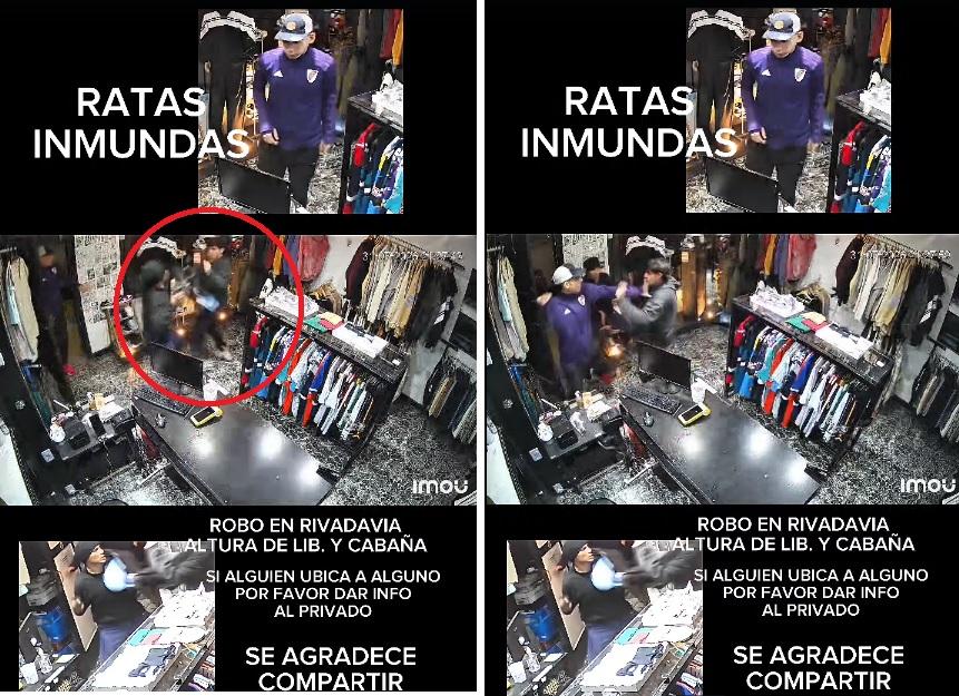 Buscan identificar a los delincuentes del violento robo que quedó registrado en video