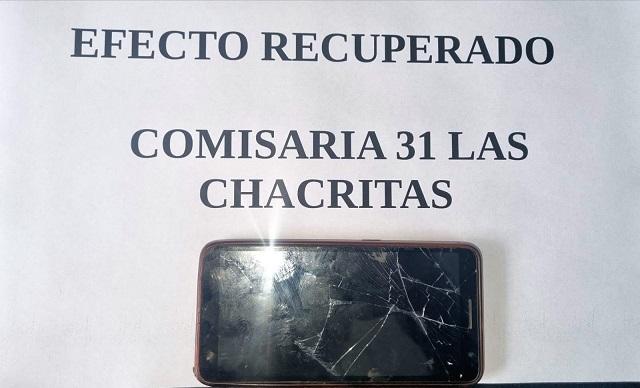 Apareció el celular robado en Las Chacritas y volvió a manos de su dueño