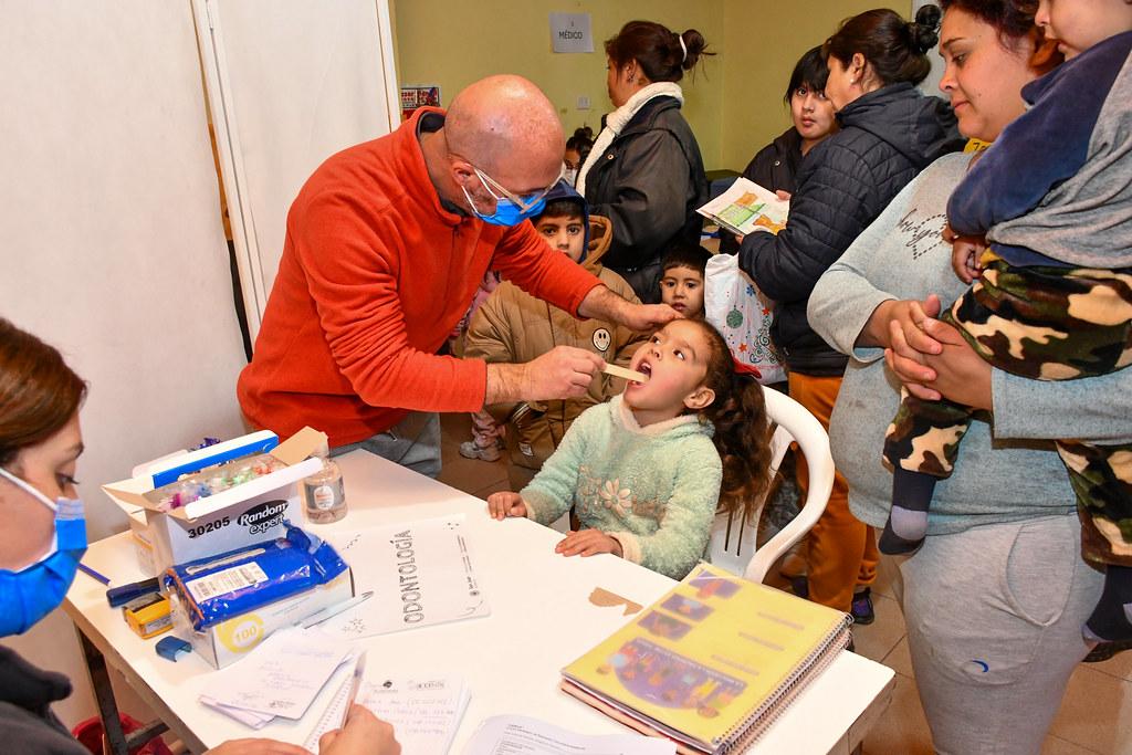 Chimbas: un operativo integral acercó atención médica y apoyo social al barrio Necochea