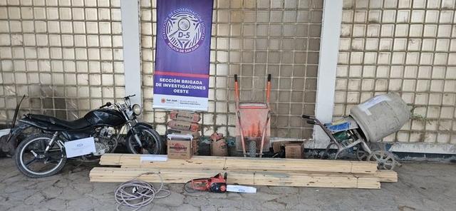 Un operativo policial permitió recuperar bienes robados y detener a dos sospechosos en Ullum