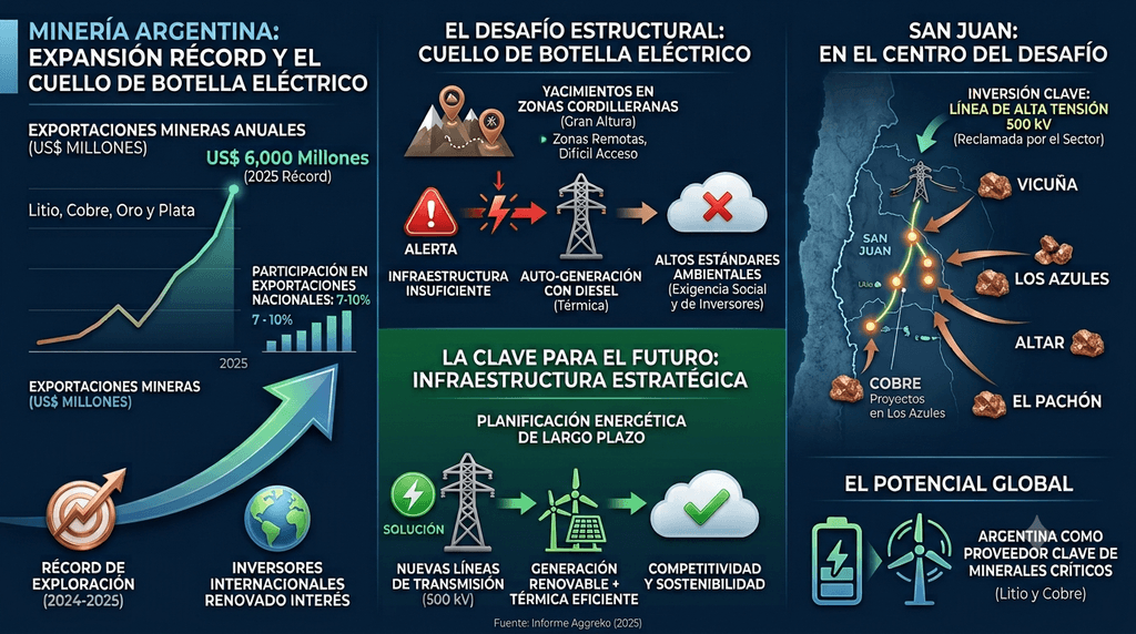 La energía se volvió la gran traba del avance minero en Argentina