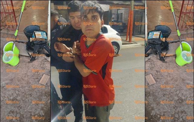 Detuvieron a un joven acusado de ingresar a una vivienda y dejar elementos en la vereda