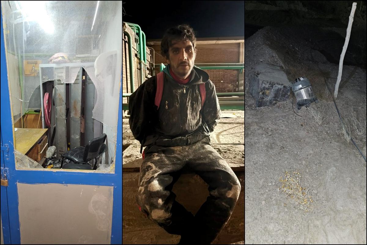 Cayó "Cuacua" tras un robo en Loma Negra y dos cómplices escaparon por el descampado