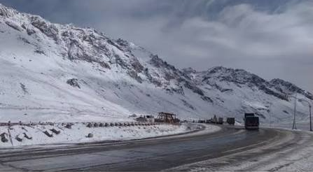Rige una alerta amarilla por nevadas en la precordillera sanjuanina