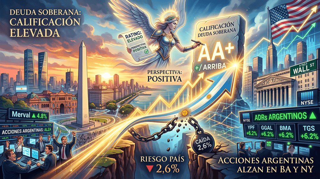 Moody’s le dio un espaldarazo a Argentina y los activos locales volaron