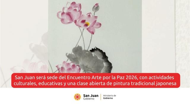 San Juan será sede de cuatro jornadas de arte y cultura japonesa por la paz