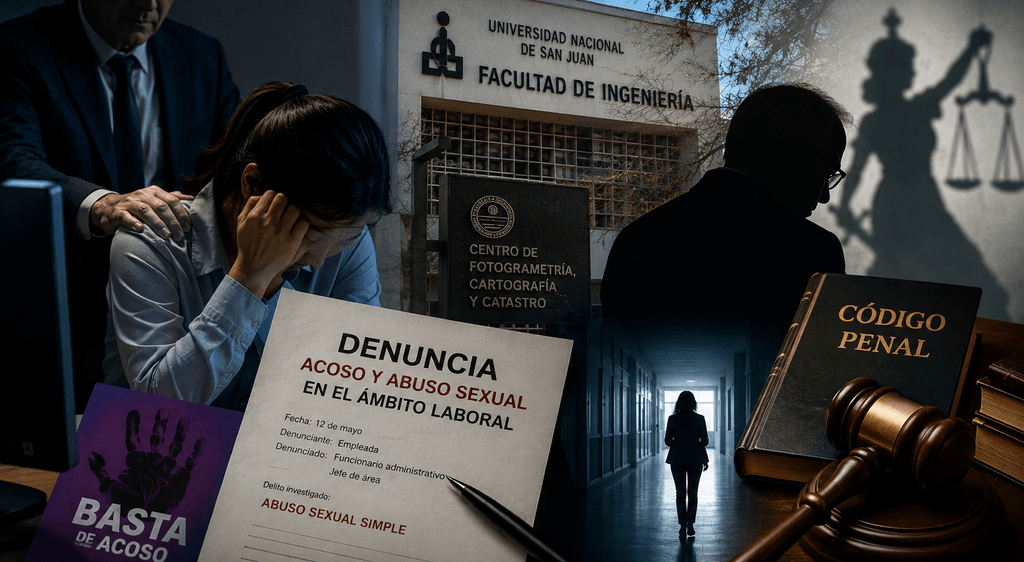 Investigan a un jefe de la UNSJ por una denuncia de acoso y abuso sexual