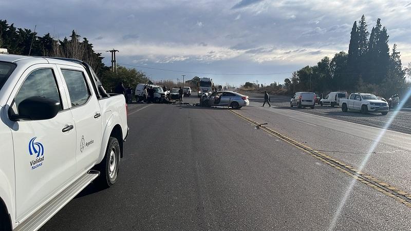 Tremendo accidente en Ruta 40 y calle 17: recomiendan manejar con cuidado en Pocito