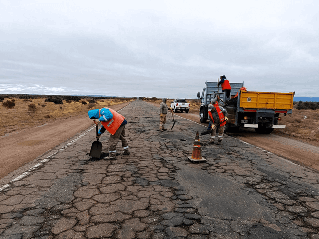 Piden extremar la precaución por trabajos de bacheo en una ruta sanjuanina